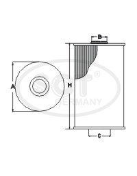 SCT GERMANY alyvos filtras SH 4071 P